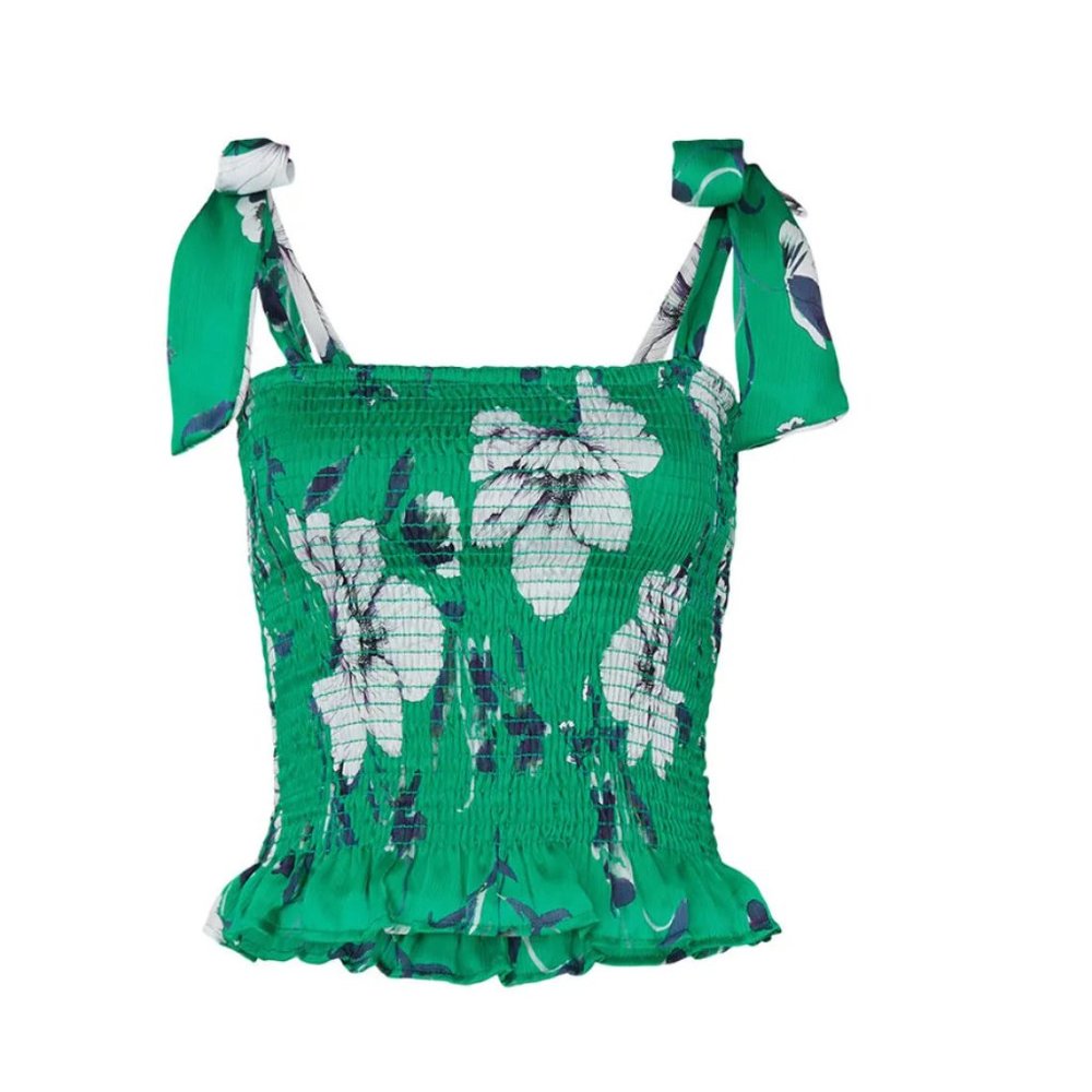 krisa - Smocked Babydoll Tank